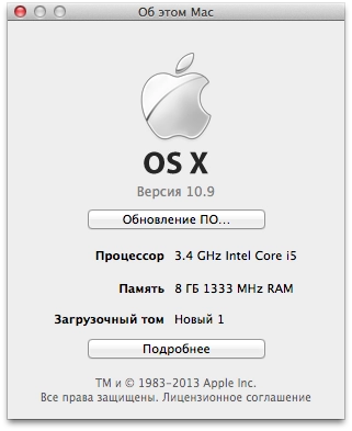 Hackintosh Mac OS X Mavericks