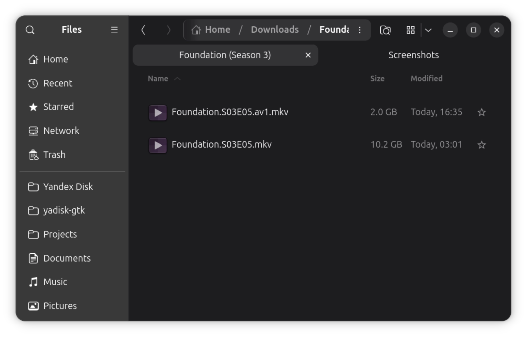 Encoding video with the AV1 codec